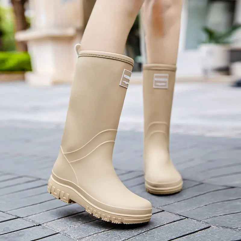 EB | Stiefel Damen - Wasserfestes Design Bis Zur Mitte Der Waden mit Rutschfester Sohle