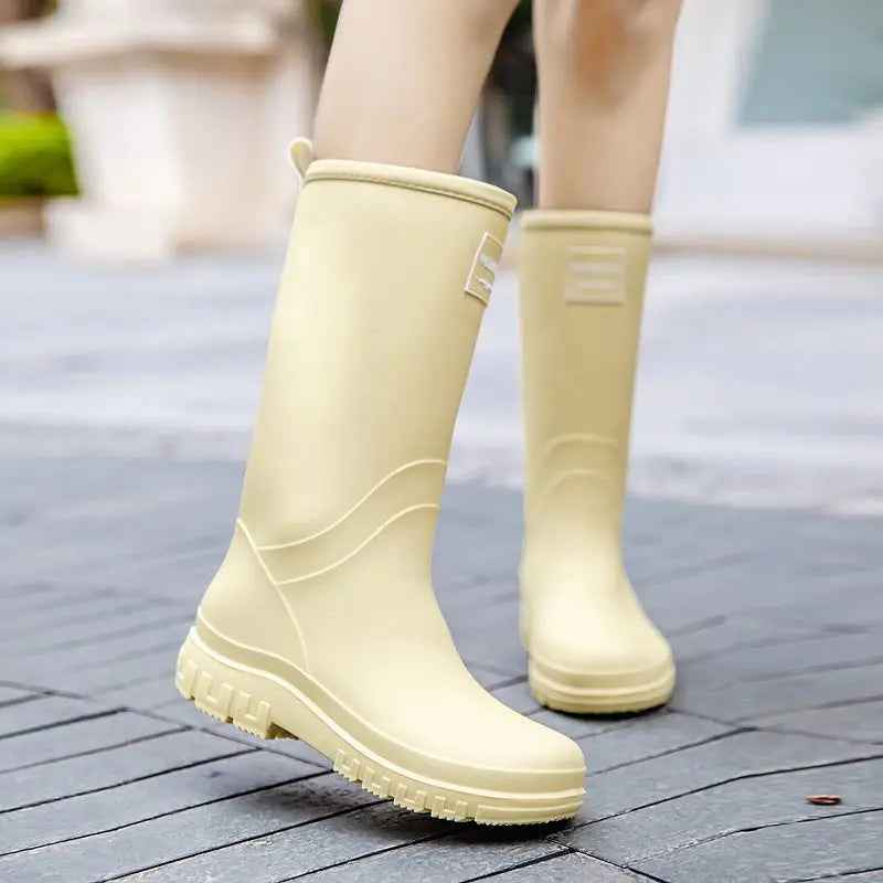 EB | Stiefel Damen - Wasserfestes Design Bis Zur Mitte Der Waden mit Rutschfester Sohle