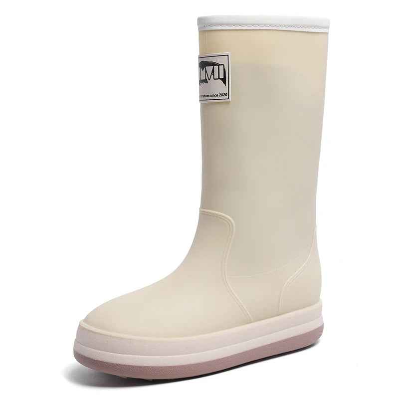 EB | Stiefel Damen - Wasserdichte Outdoor Gummistiefel mit Rutschfester Sohle