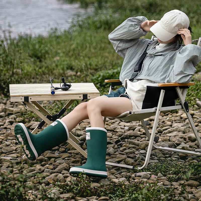 EB | Stiefel Damen - Wasserdichte Outdoor Gummistiefel mit Rutschfester Sohle