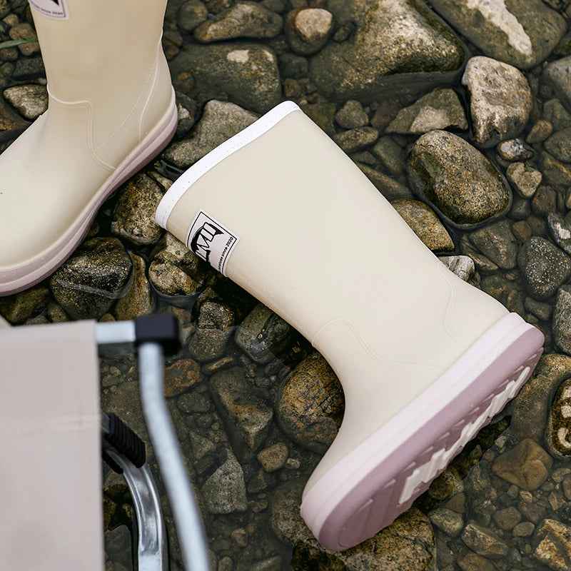 EB | Stiefel Damen - Wasserdichte Outdoor Gummistiefel mit Rutschfester Sohle