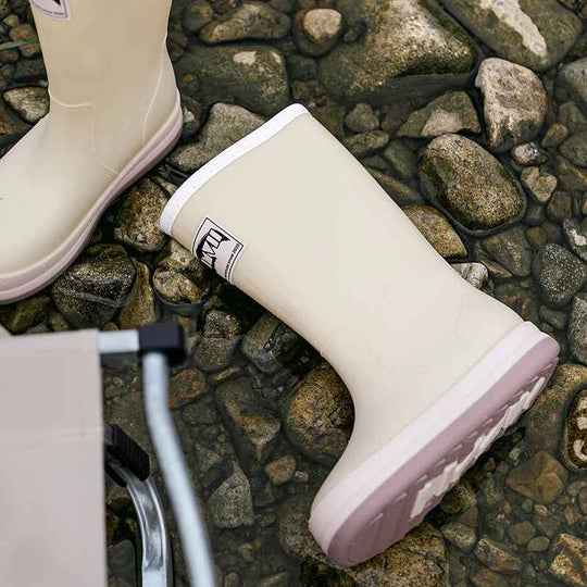 EB | Stiefel Damen - Wasserdichte Outdoor Gummistiefel mit Rutschfester Sohle