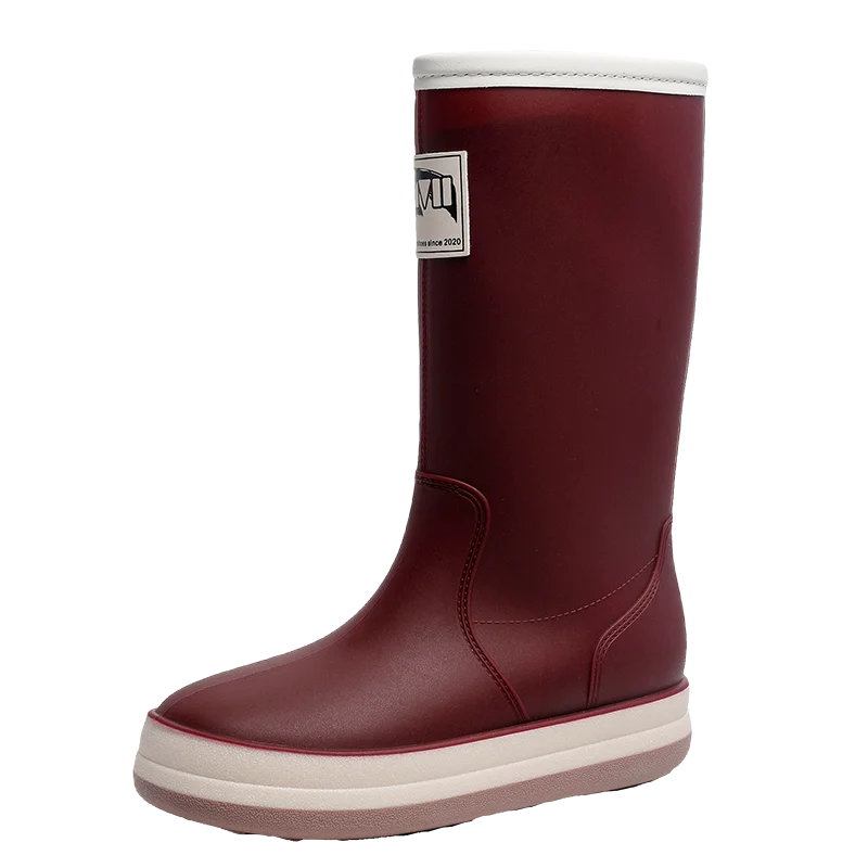 EB | Stiefel Damen - Wasserdichte Outdoor Gummistiefel mit Rutschfester Sohle