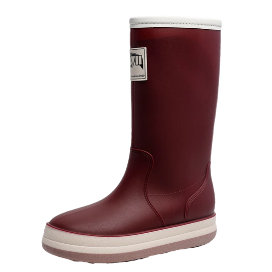 EB | Stiefel Damen - Wasserdichte Outdoor Gummistiefel mit Rutschfester Sohle