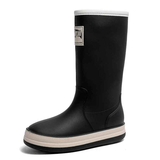EB | Stiefel Damen - Wasserdichte Outdoor Gummistiefel mit Rutschfester Sohle