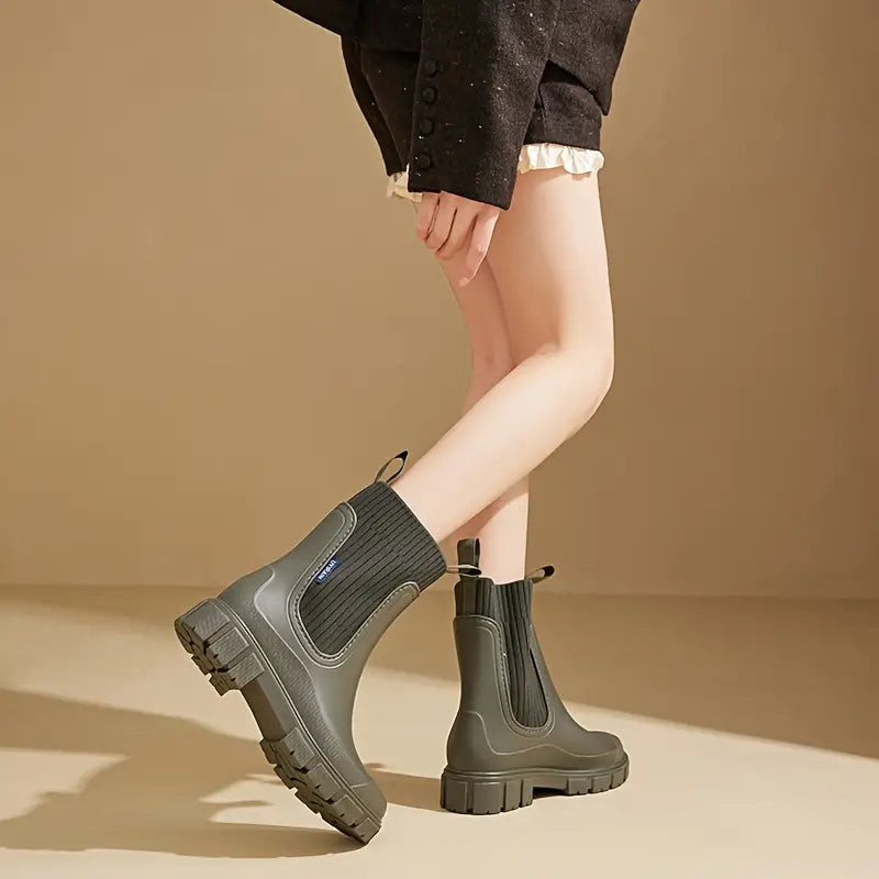 EB | Wasserdichte Stiefeletten mit Chunky Sohle