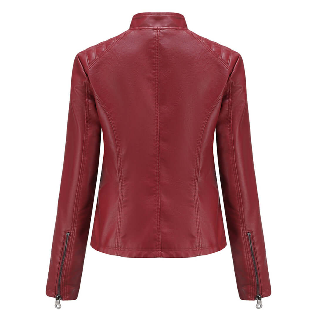 EB | Damen Lederjacke Mit Zeitlosem Elegantem Look