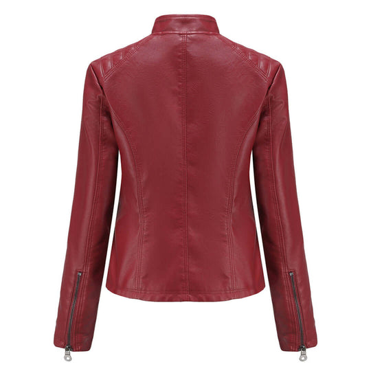 EB | Damen Lederjacke Mit Zeitlosem Elegantem Look