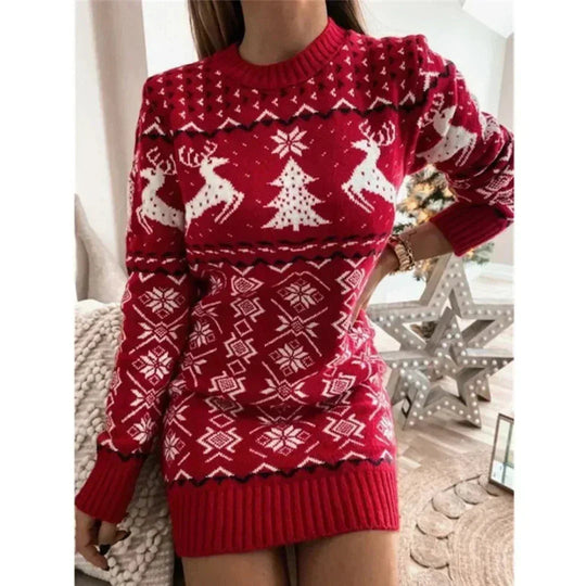 EB | Kleid Damen Weihnachtskleid für Wintermode