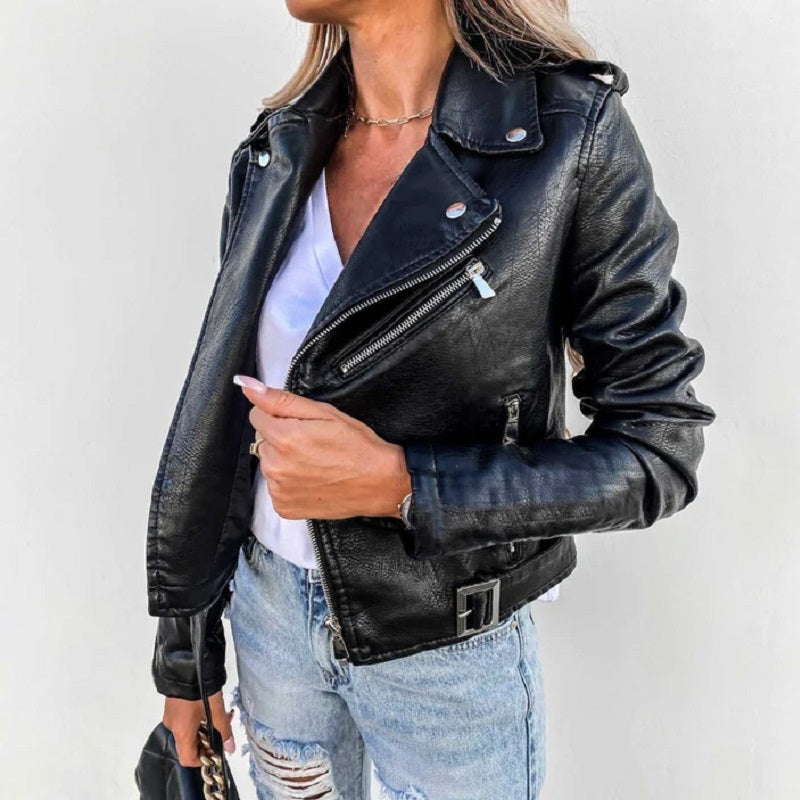 EB | Bikerjacke für Damen Reverskragen