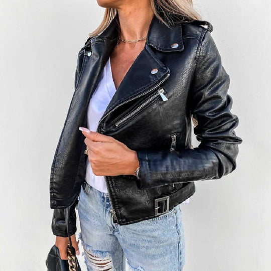 EB | Bikerjacke für Damen Reverskragen