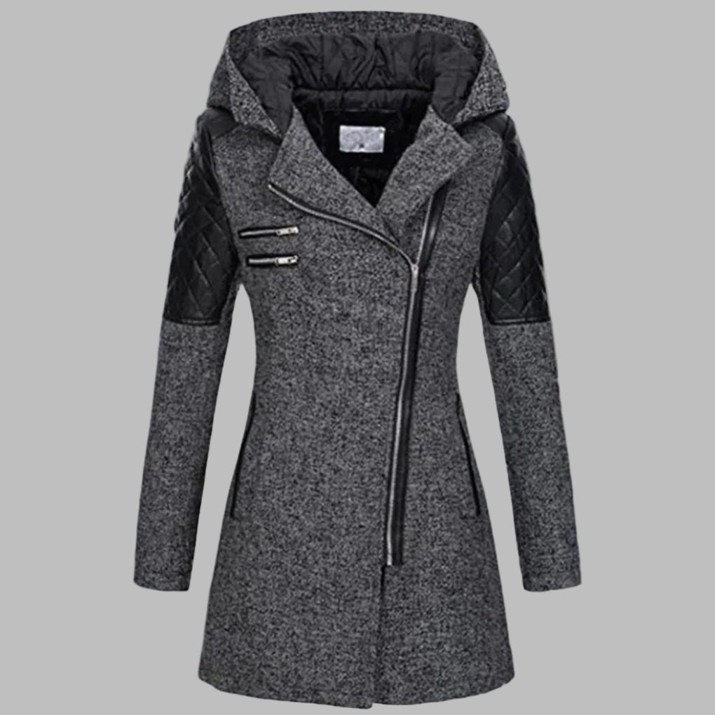 EB | Lange Winterjacke mit Kapuze für Damen