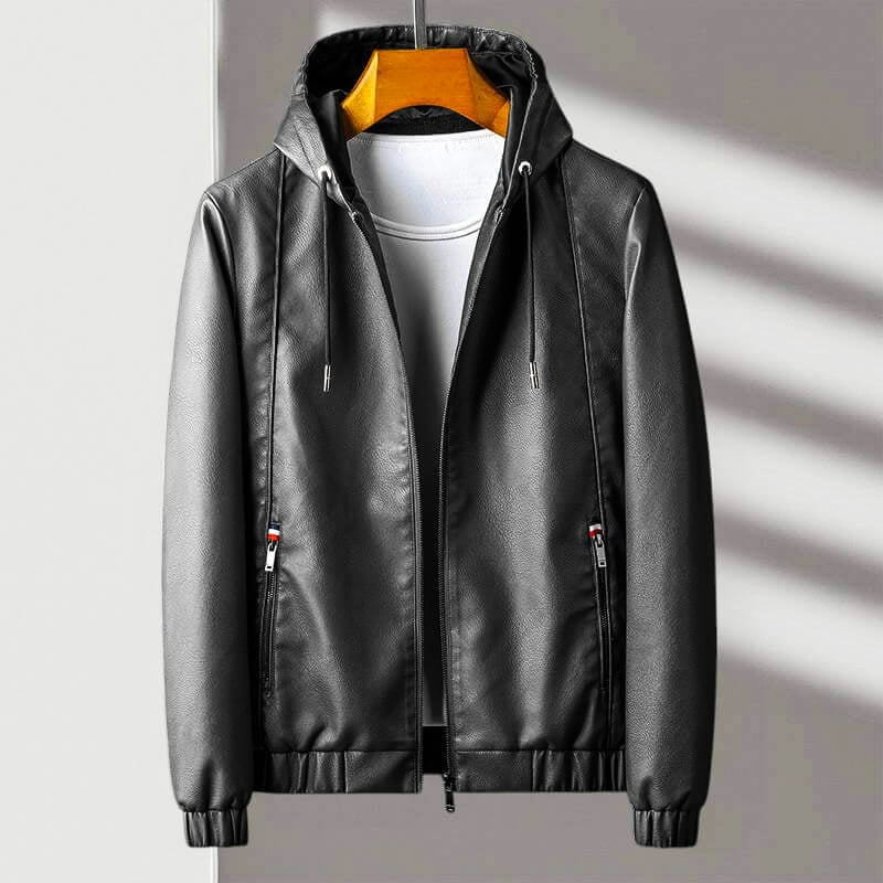 EB | Kapuzenlederjacke