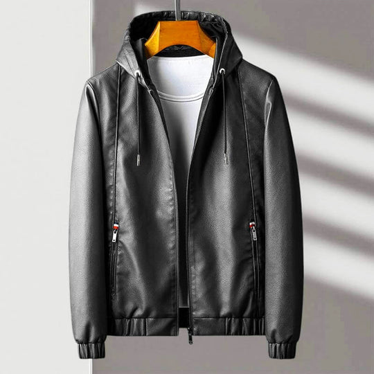 EB | Kapuzenlederjacke
