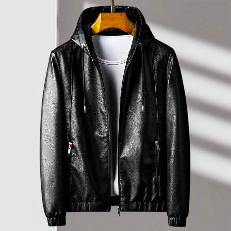 EB | Kapuzenlederjacke