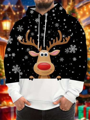 EB | Hoodie mit Weihnachtsdruck - Warmer & moderner Pullover für die Feiertage