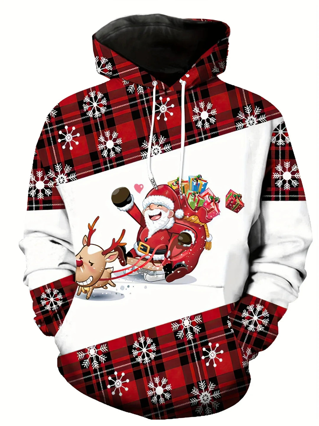 EB | Hoodie mit Weihnachtsdruck - Warmer & moderner Pullover für die Feiertage