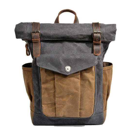EB | Canvas Rolltop Rucksack Lundastyle Nachhaltig und Stilvoll für Abenteurer