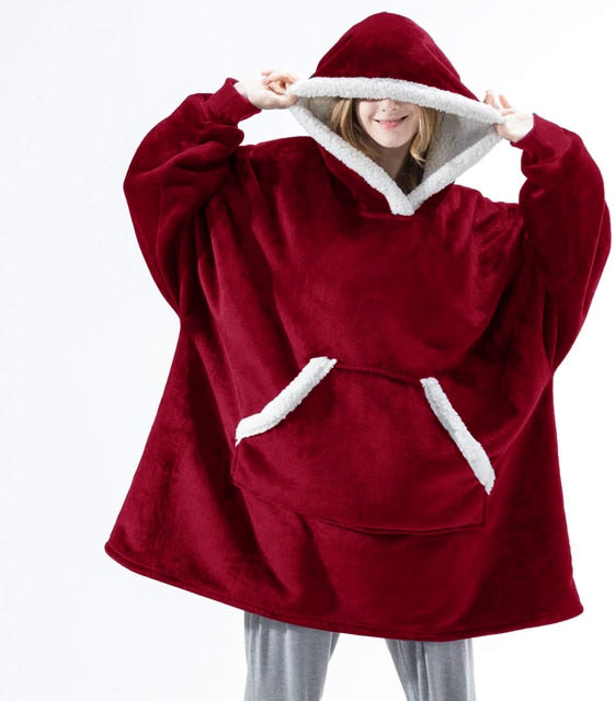 EB | Weiches Kapuzenpullover-decke Polyester Bequem und Warm
