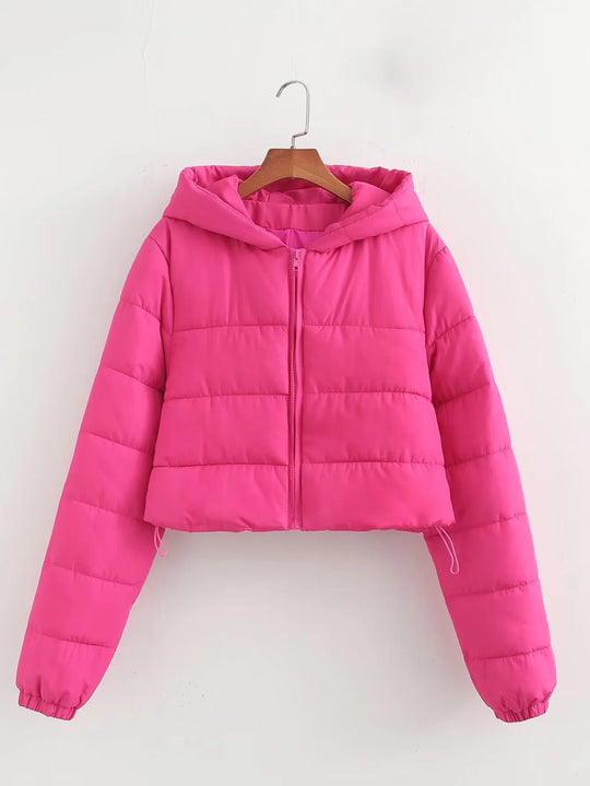 EB | Kapuzen Cropped Slim Winterjacke