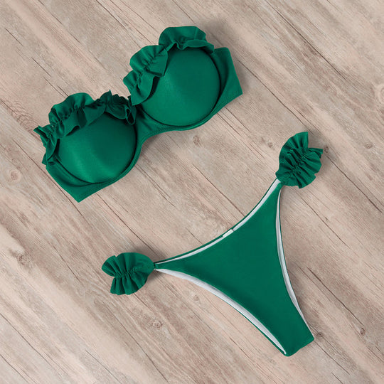 EB | Push-Up Bikiniset mit Rüschen für Damen