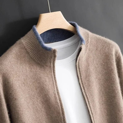 EB | Bequeme Strickjacke Herren mit Reißverschluss für Alltag und Anlässe