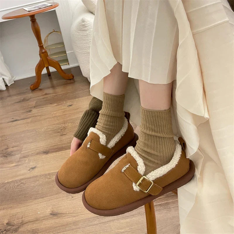 Mikaela Leder Hausschuhe | Warm & Trendy EB