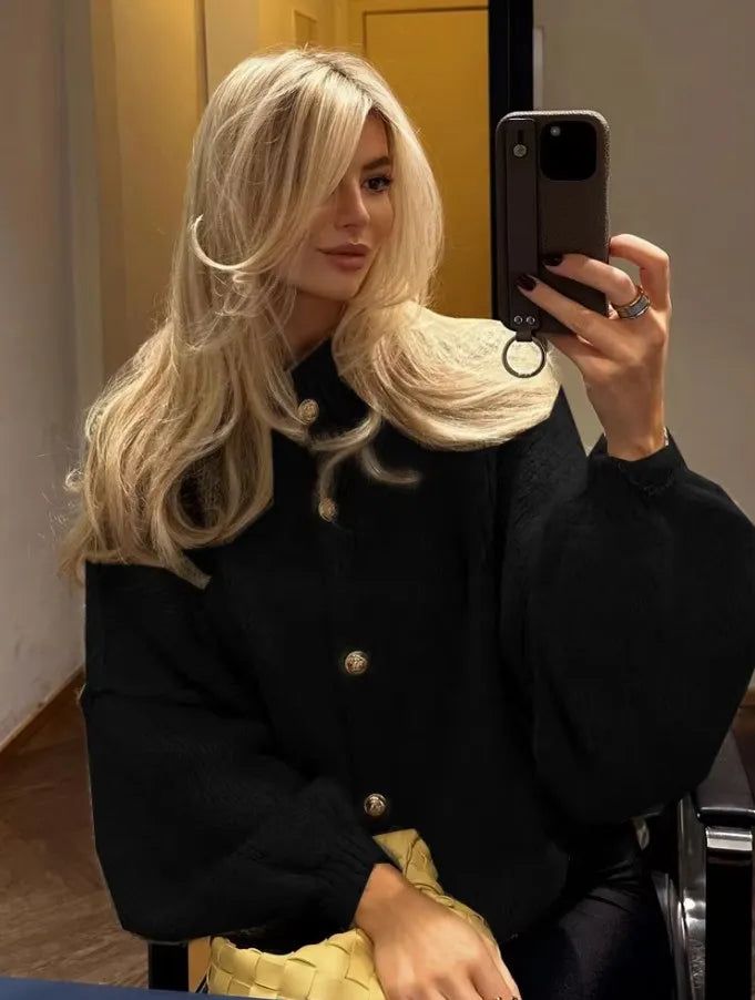 EB | Stilvolle Oversized Wollcardigan für Damen