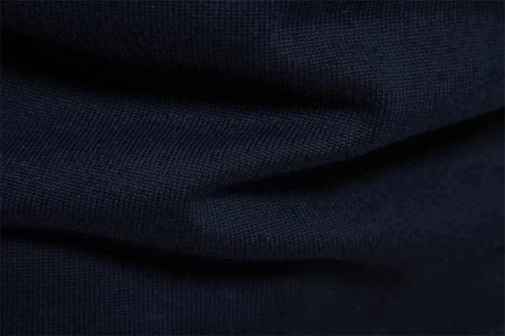 EB | Strickpullover mit Viertelreißverschluss - Eleganter Feinstrick für Business & Freizeit