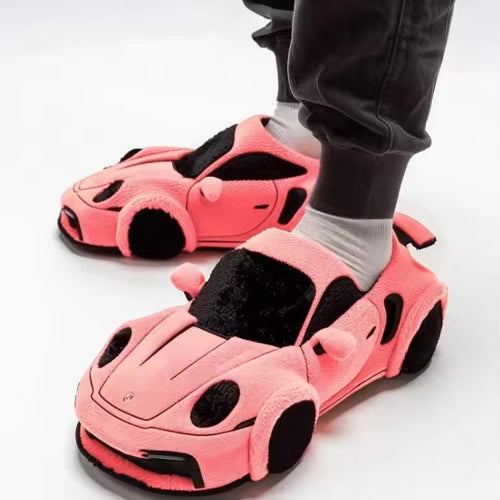 Damen Pantoffeln mit Auto-Inspiriertem Design & Rutschfester Sohle | EB