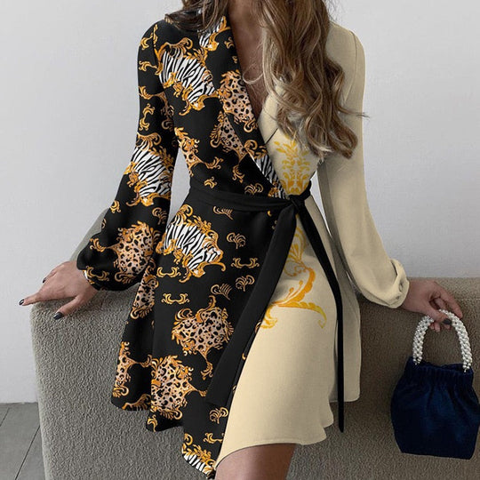 EB | Elegantes Wickelkleid mit Langen Ärmeln