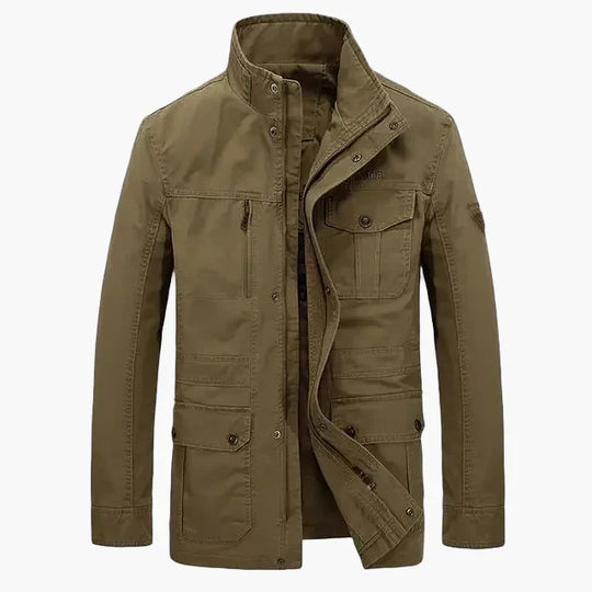 EB | Outdoor Übergangsjacke mit Stehkragen und Mehrfachtaschen - Lässige Mode für Alltag und Freizeit