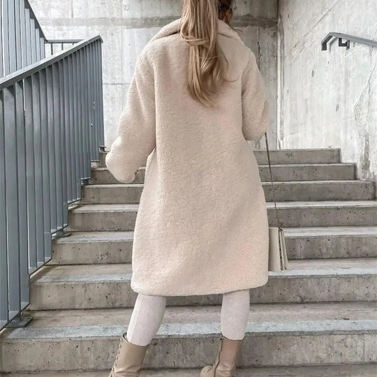 EB | luxuriöser langer Damenmantel für Wärme und Stil