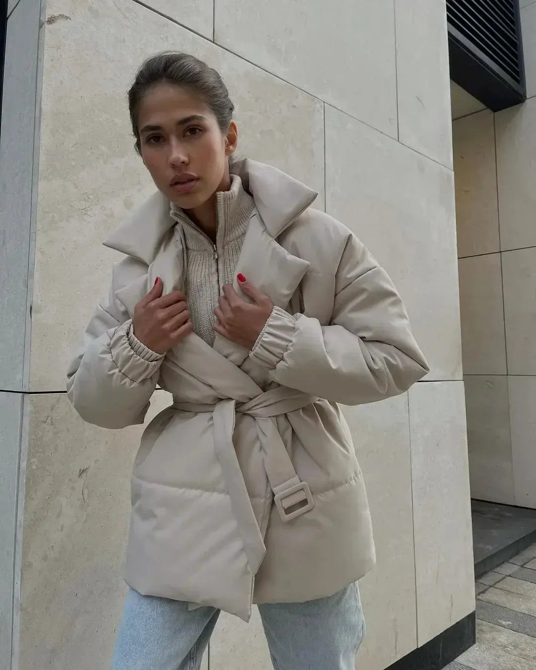 EB | Pufferjacke mit Gürtel
