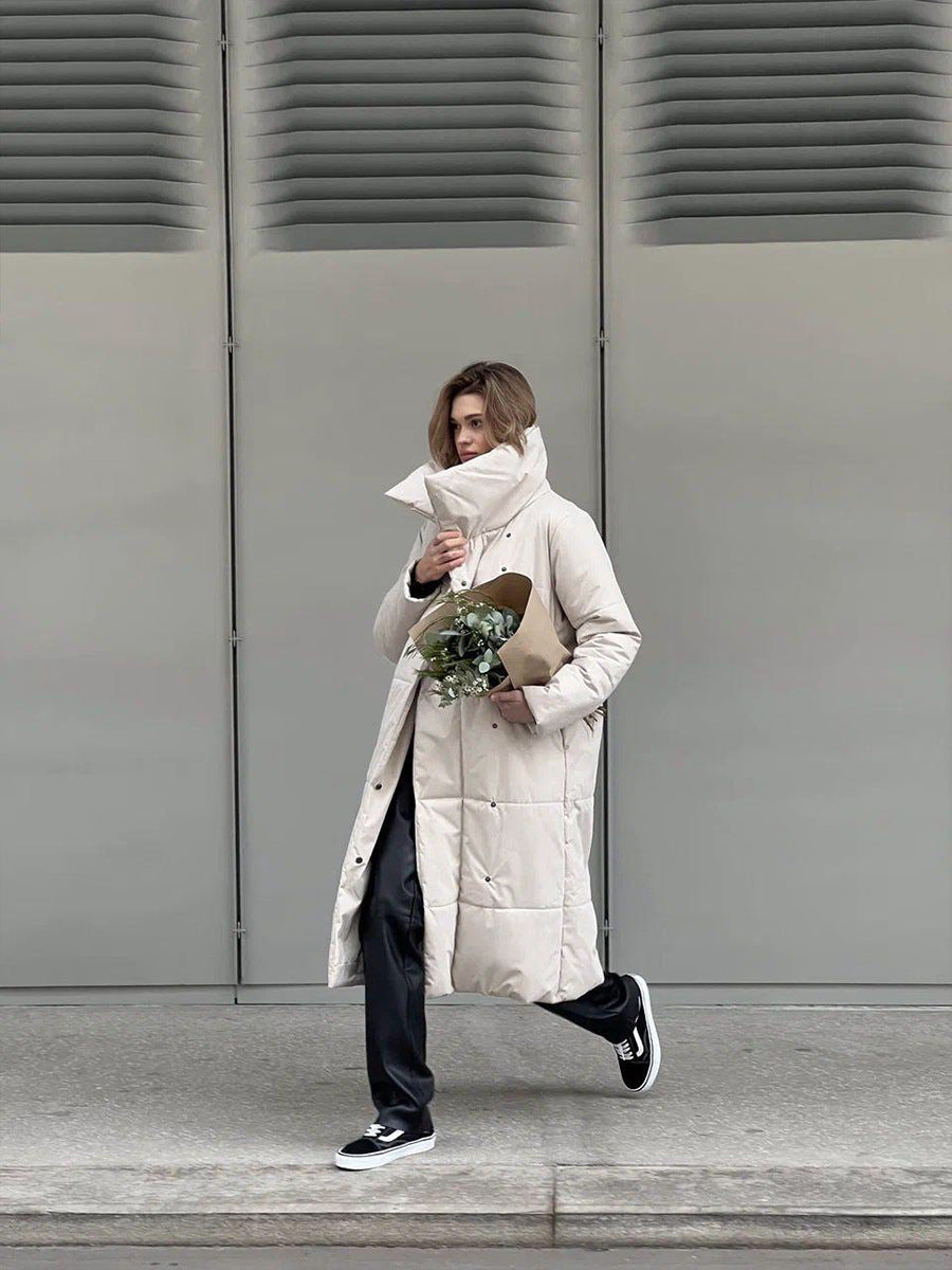 EB | Eleganter Wintermantel mit breitem Kragen