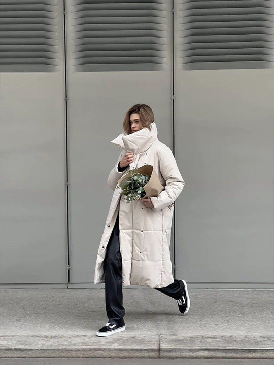 EB | Eleganter Wintermantel mit breitem Kragen