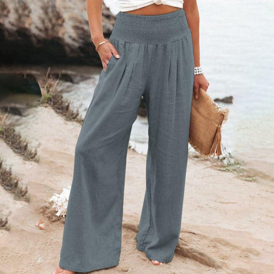 Damen-Lässige hose mit weitem Bein