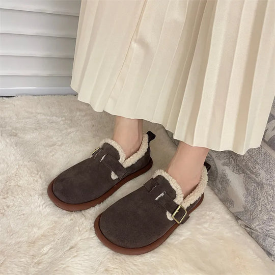 Mikaela Leder Hausschuhe | Warm & Trendy EB
