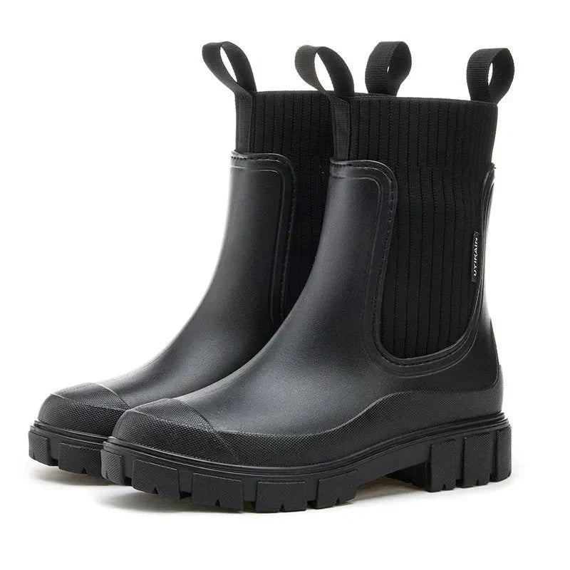 EB | Damen isolierte wasserdichte Gummistiefel mit rutschfester Sohle