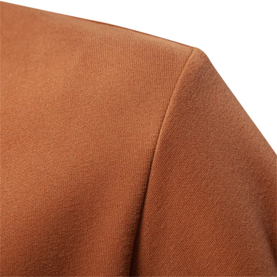 EB | Langarmiger Pullover mit Reißverschluss Baumwollmischung Trendy und Komfortabel
