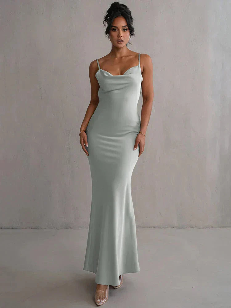 EB | Satin Kleid mit Blumen