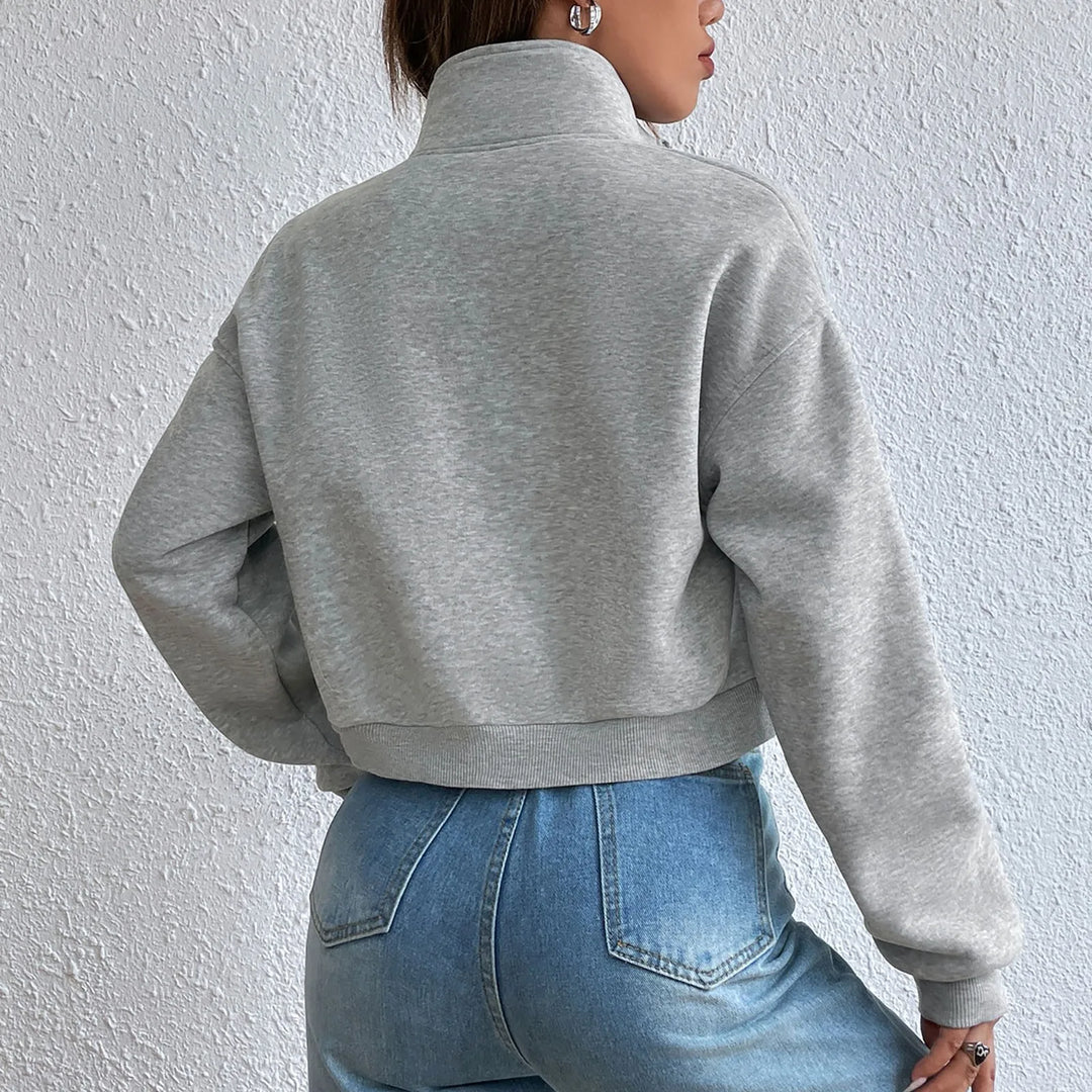 EB | Stilvolles Zip Up Crop Top