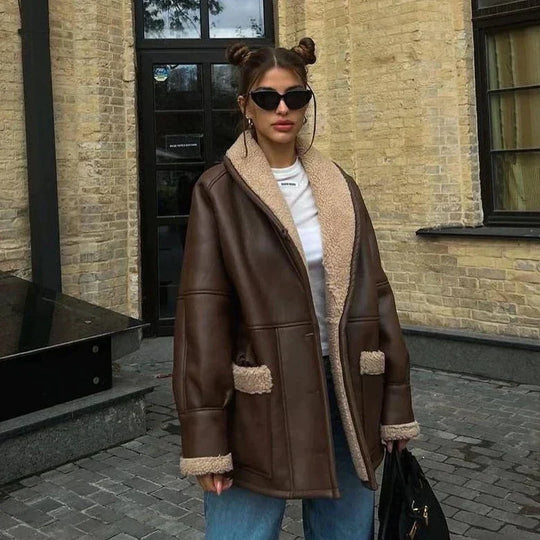 EB | Winter Pelz Lederjacke