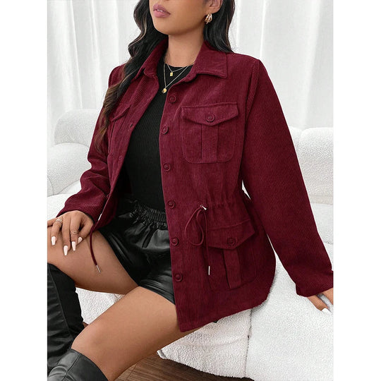 EB | Cordjacke mit Taschen für Damen