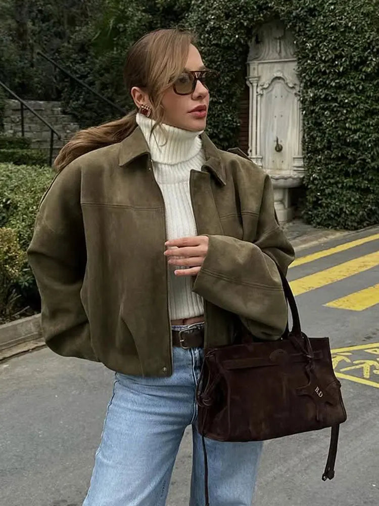 EB | Übergangsjacke in Elegantem Grün für Damen