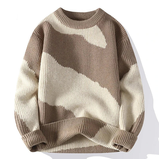 EB | Lässiger Strickpullover mit Muster Weich und Trendy Perfekt für Schichten-look