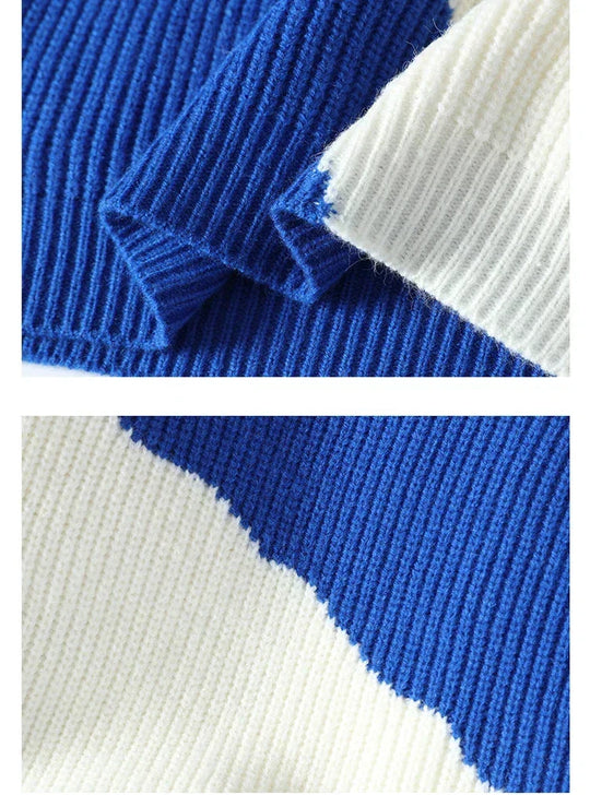 EB | Lässiger Strickpullover mit Muster Weich und Trendy Perfekt für Schichten-look