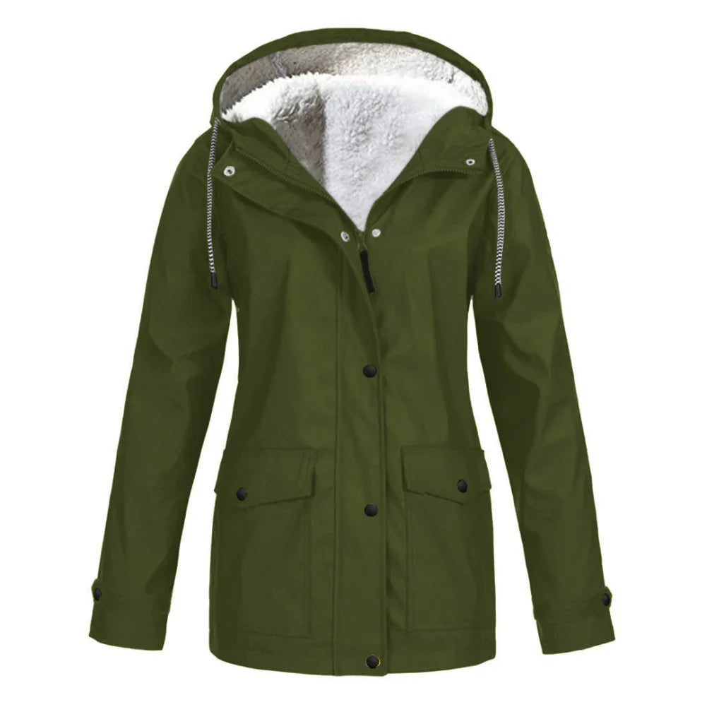 EB | Wasserdichte Fleece-Hoodie-Jacke