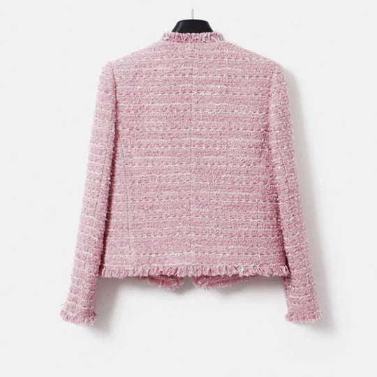 EB | Jacke Aus Größem Tweed Herbst/Winter Socialite Quastendesign