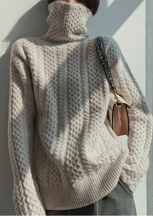 EB | Chunky Strickpullover mit Rollkragen Weich und Warm Zeitloses Design